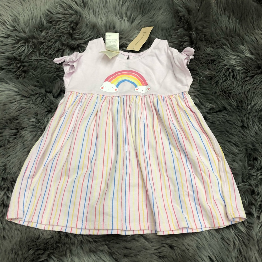 First Impressions | Girl's Pink Dress | Rainbow | Various Sizes